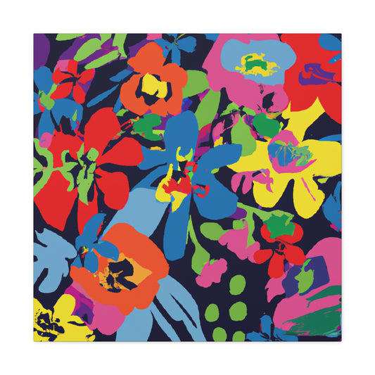 Flower Power Petal Push: - Floral Canvas