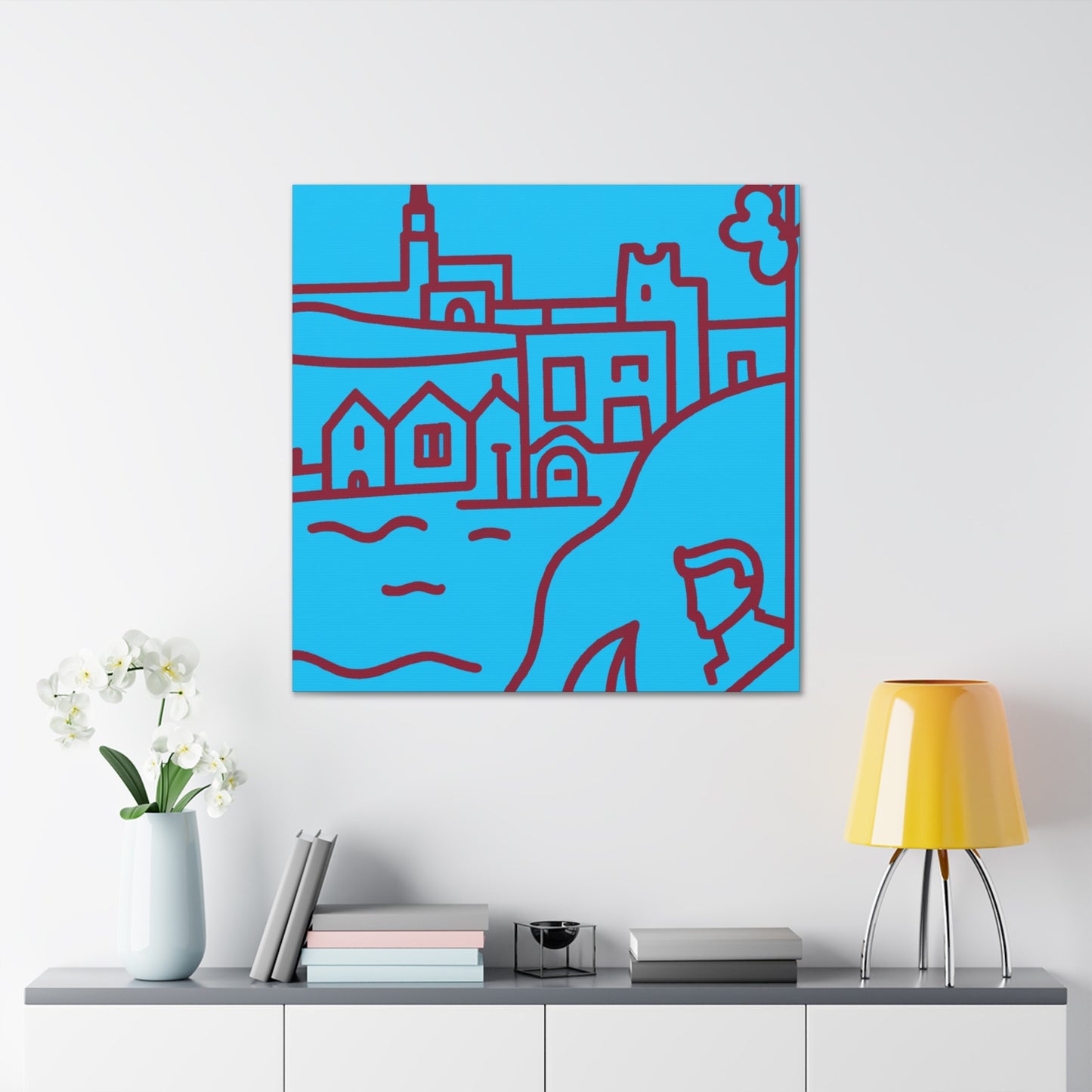 Streaming Lines - Minimalism - Canvas