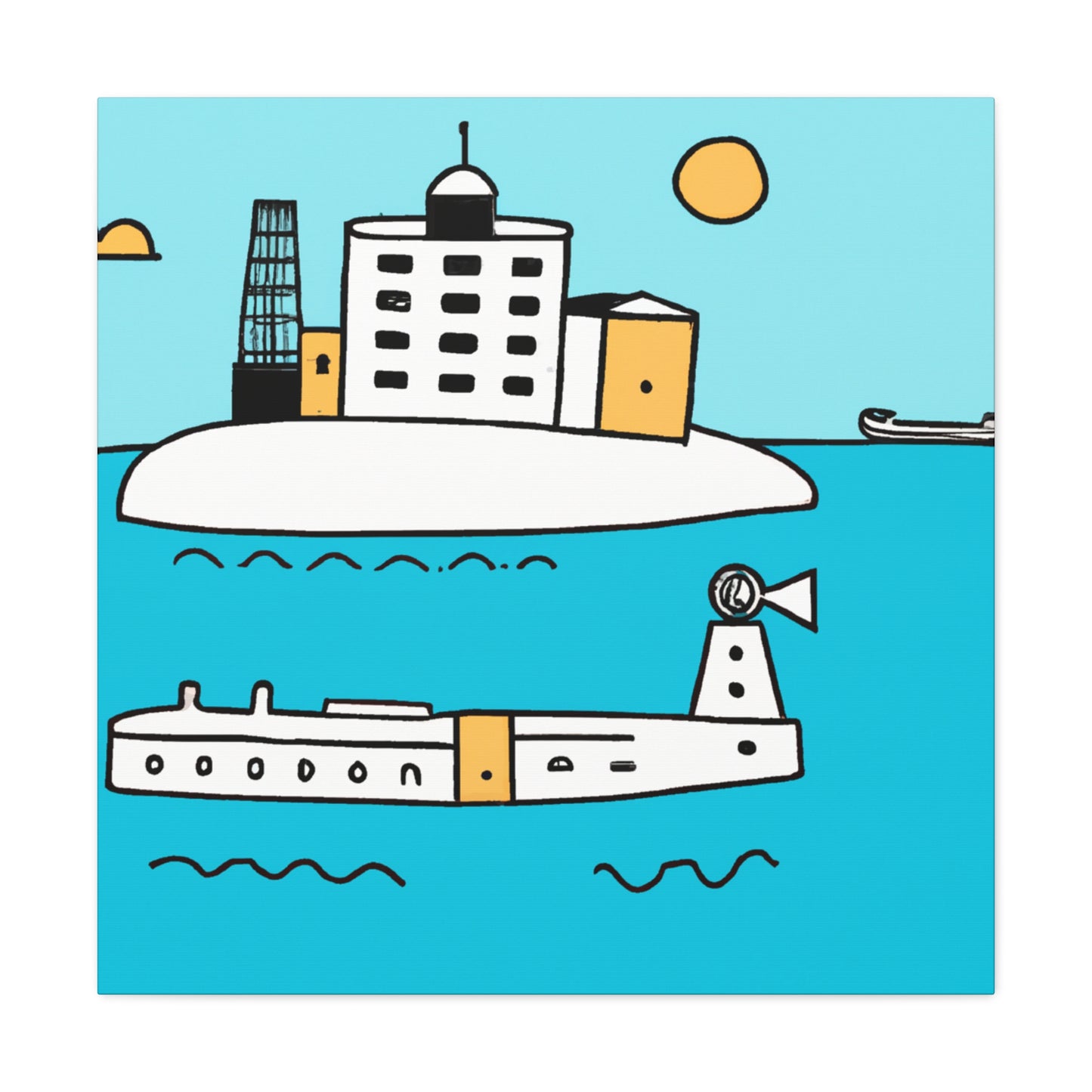 City Island - Minimalism - Canvas