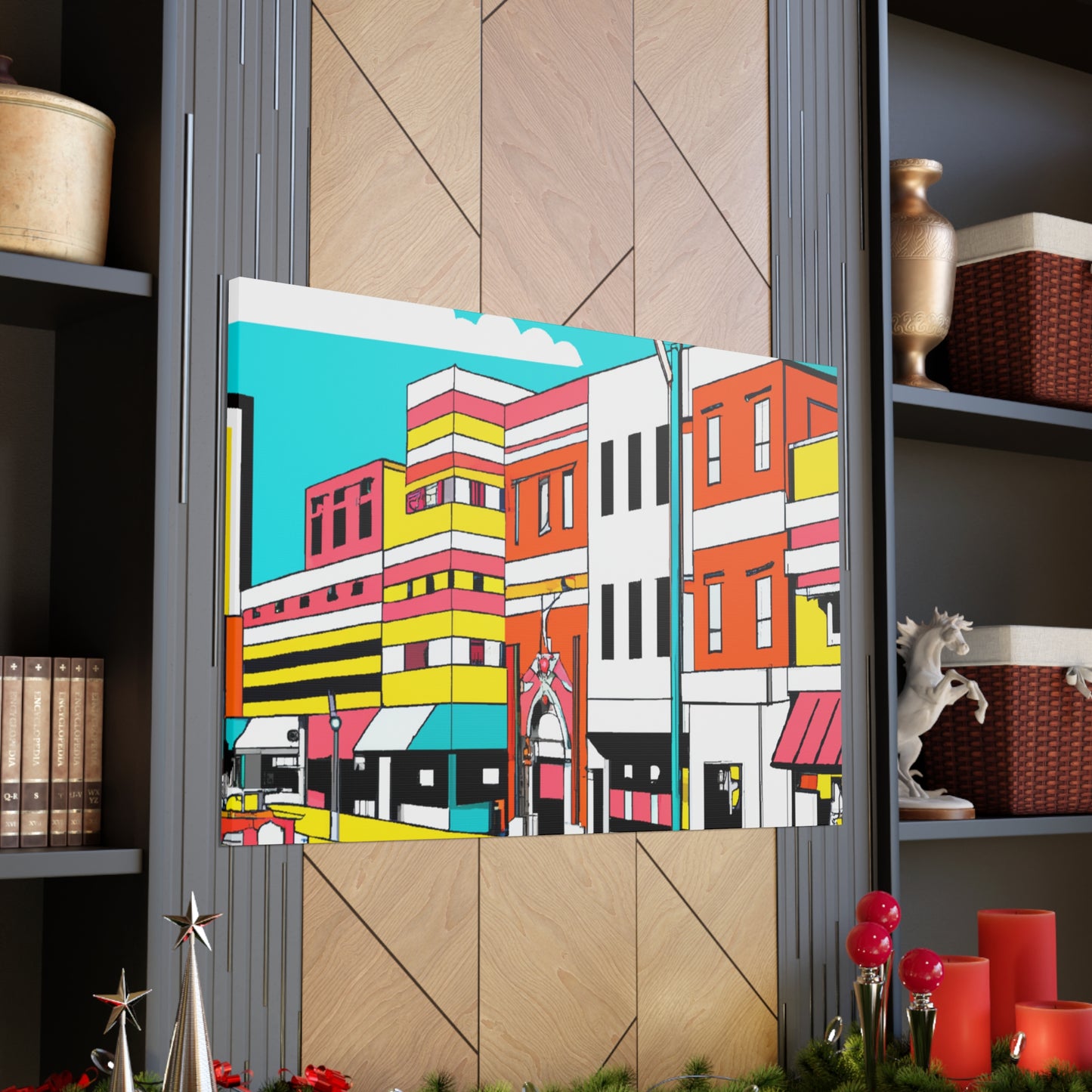 Jukebox Avenue - Pop Art Canvas