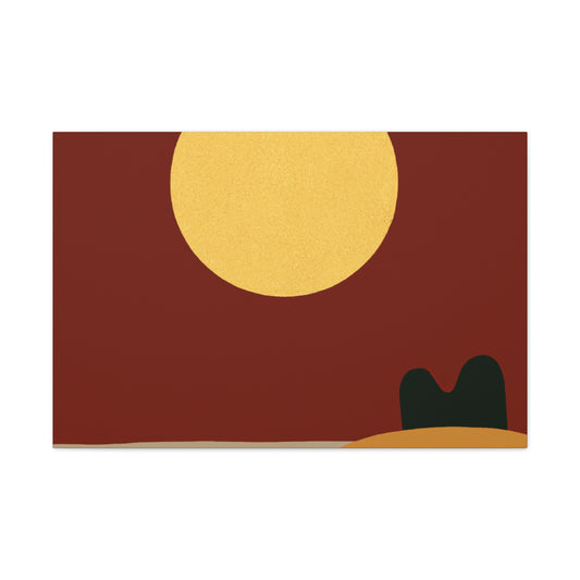 Peeking Ears - Midcentury Canvas