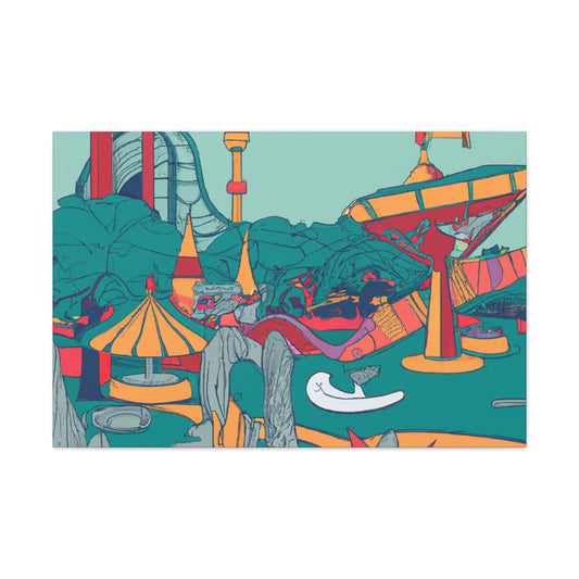 Growtopia - Landscape - Amusement - Canvas