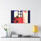 Diner Wheel - Midcentury - Canvas