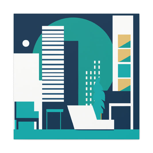 Sunset Sprawl - Midcentury - Canvas