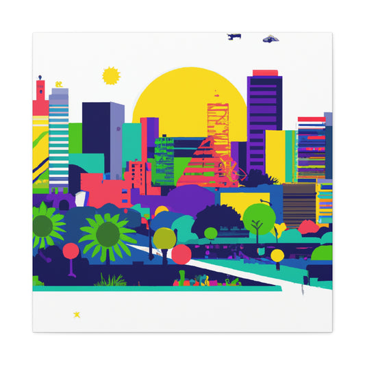Llama Fiesta - South America - Canvas