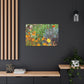 Garden Buzz; A Swarm of Colorful Blooms. - Floral Canvas