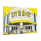 The Jiving Jukebox Cafe - Retro Music Pop Art Canvas