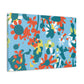 "Petal Putter: The Flowerbed Challenge" - Floral Canvas