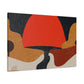 Orange Semi - Midcentury Canvas
