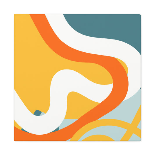 Spiral Swirls - Midcentury - Canvas