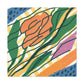Goldenglare Flower - Midcentury Canvas