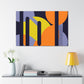 Contrasting Cogs - Midcentury - Canvas