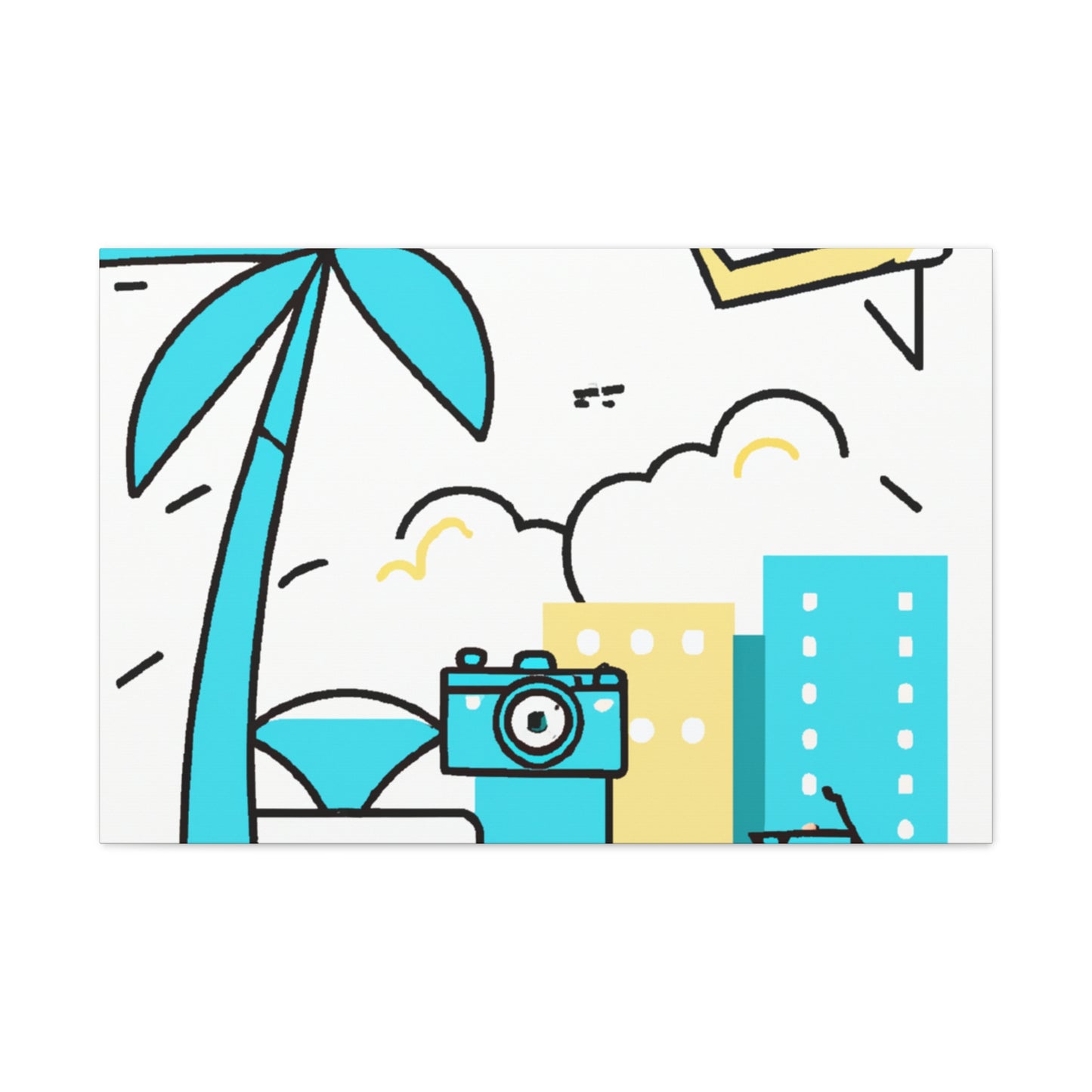 Blue Skyless - Minimalism - Canvas