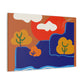 Aquarine Illusions - Midcentury - Canvas