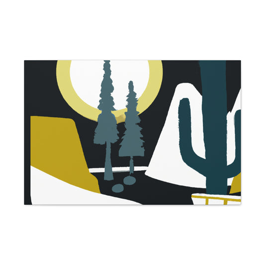Muted Mirage - Midcentury - Canvas