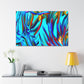 Blue Flames - Canvas - Abstract