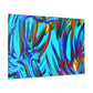 Blue Flames - Canvas - Abstract