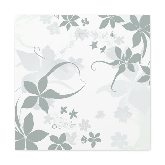 Grey Vine - Floral - Canvas