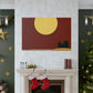 Peeking Ears - Midcentury Canvas