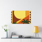 Flamingo Blossom. - Midcentury Canvas