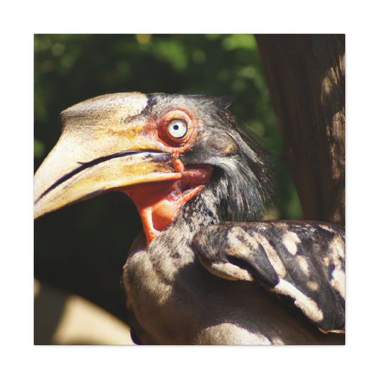 Scary Feathers - Canvas - Wildlife