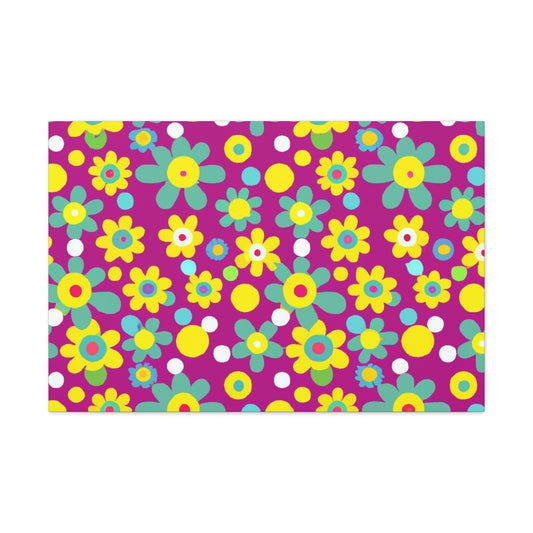 Blissful Daisies - Floral - Canvas