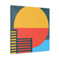Sun Down- Midcentury Canvas