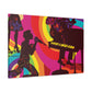"Cool Cat Shuffle - Retro Music" - Canvas