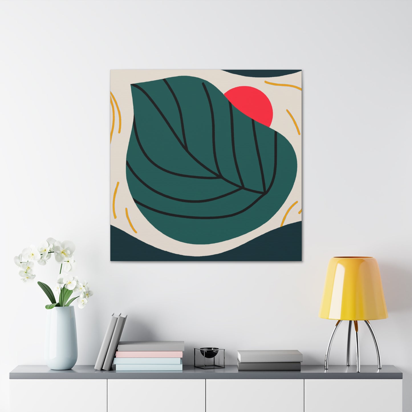Simplicity Leaf - Minimalism - Canvas
