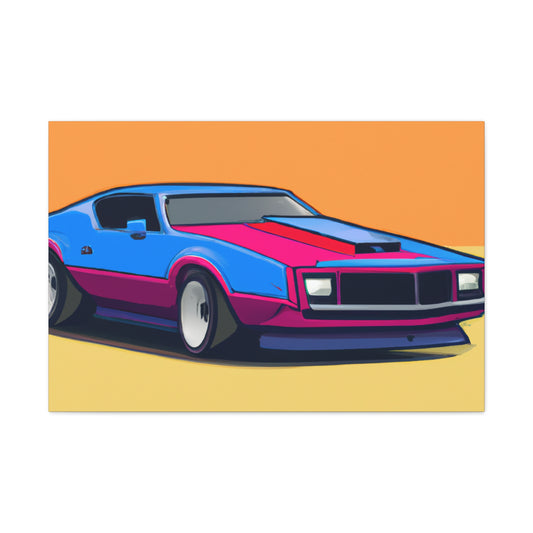 White Lightning - Automobile - Canvas