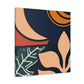 Blue Curve - Midcentury Canvas