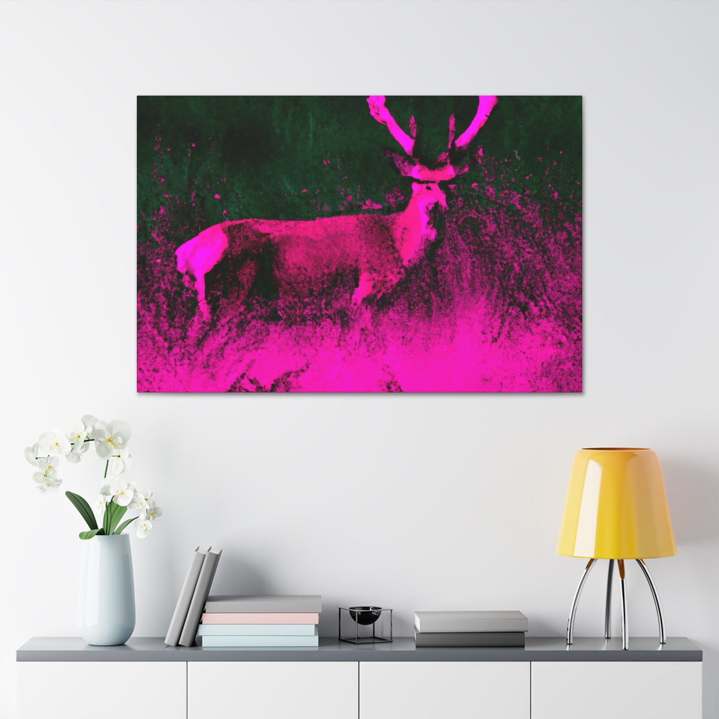 Pink Steer - Canvas - Wildlife