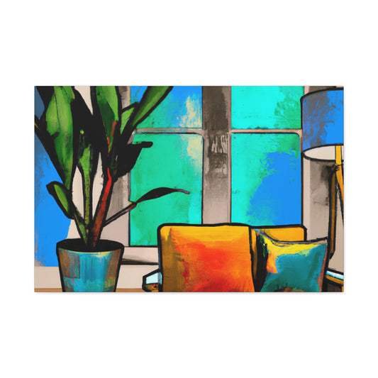 Whimsical Sitdown- Midcentury - Canvas