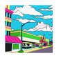 Sky View Way - Pop Art Canvas