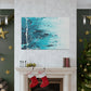 Aqua Frost- Abstract Canvas