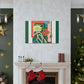Dapple-furred Floral- Midcentury Canvas