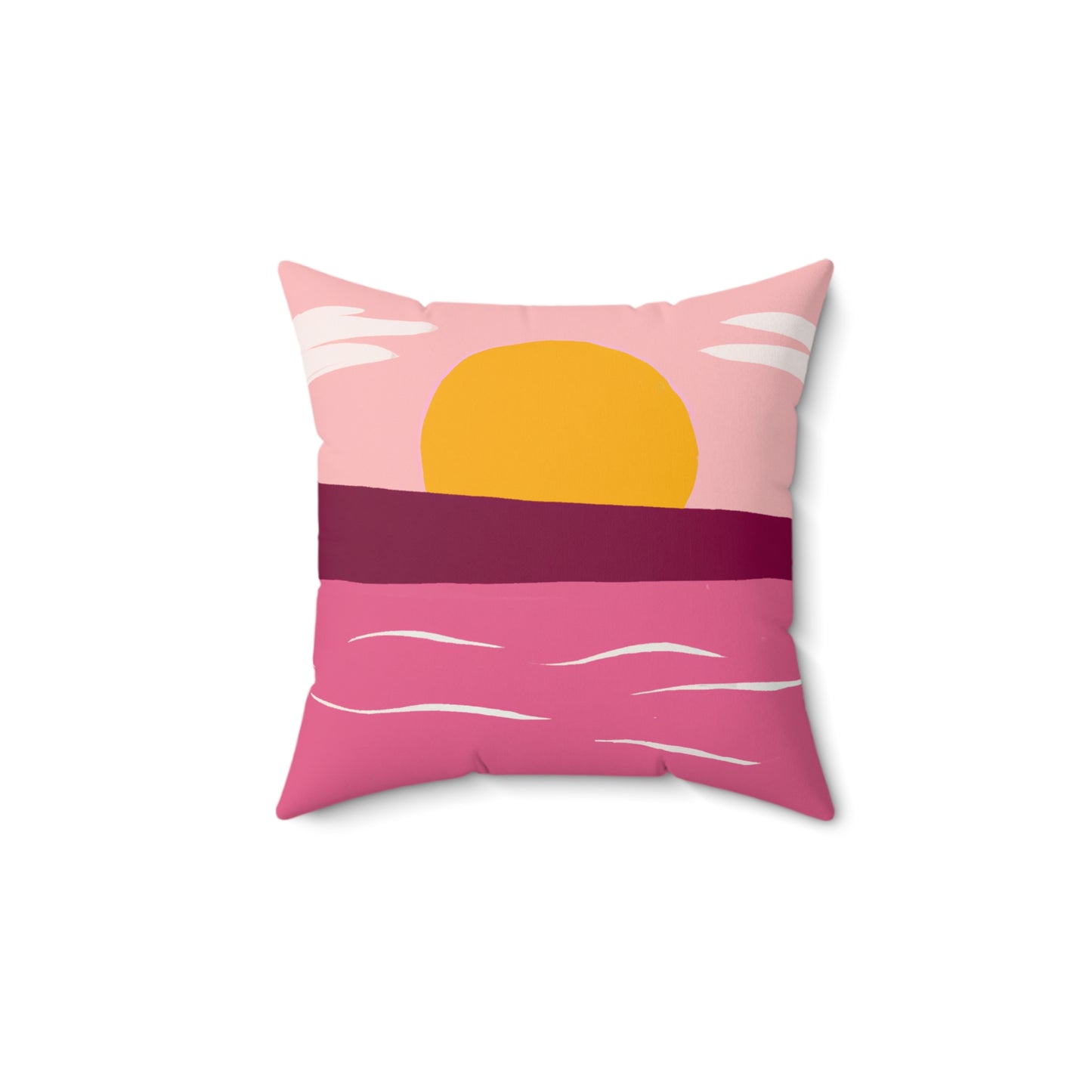 Spun Polyester Square Pillow