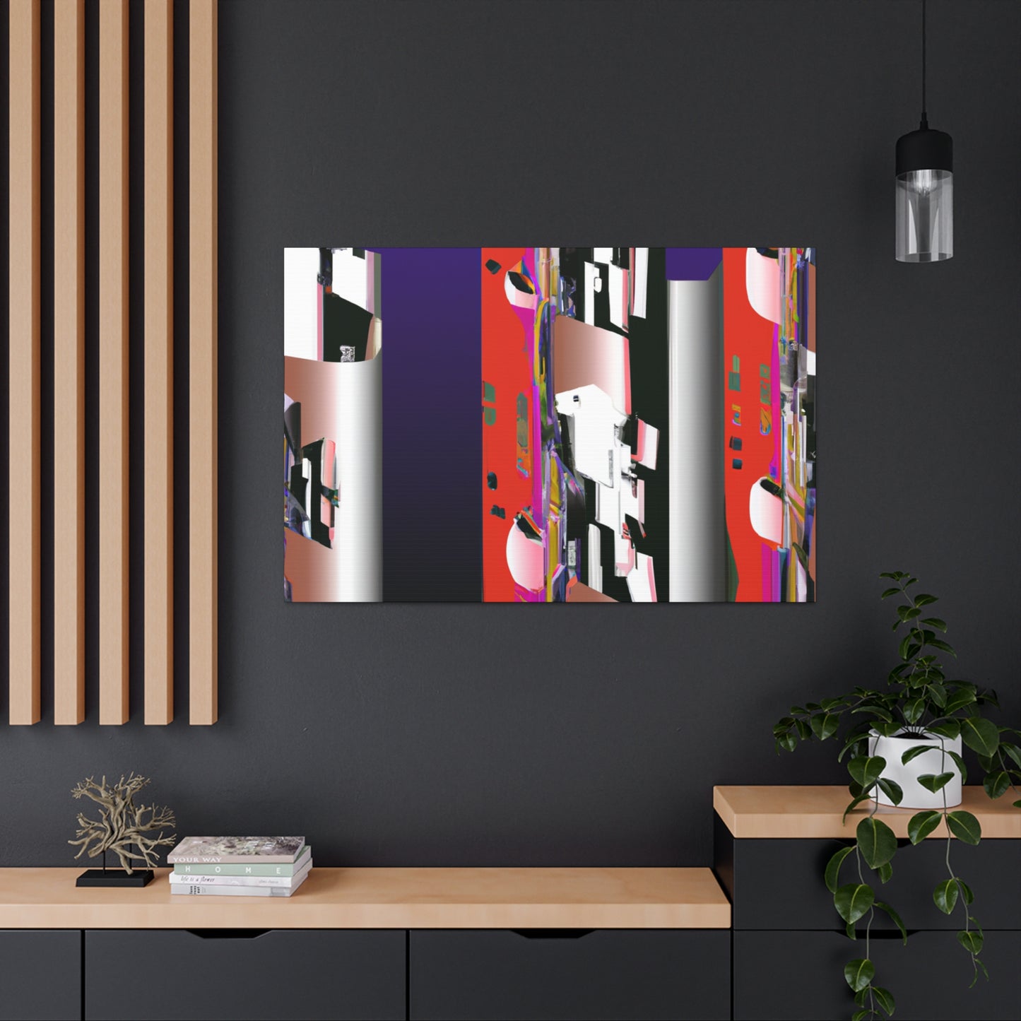 "The Silvery Facade." - Art Deco Canvas
