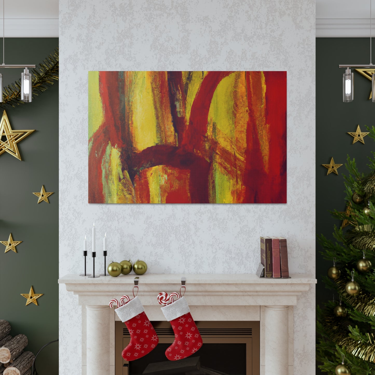Fire Field - Abstract Canvas