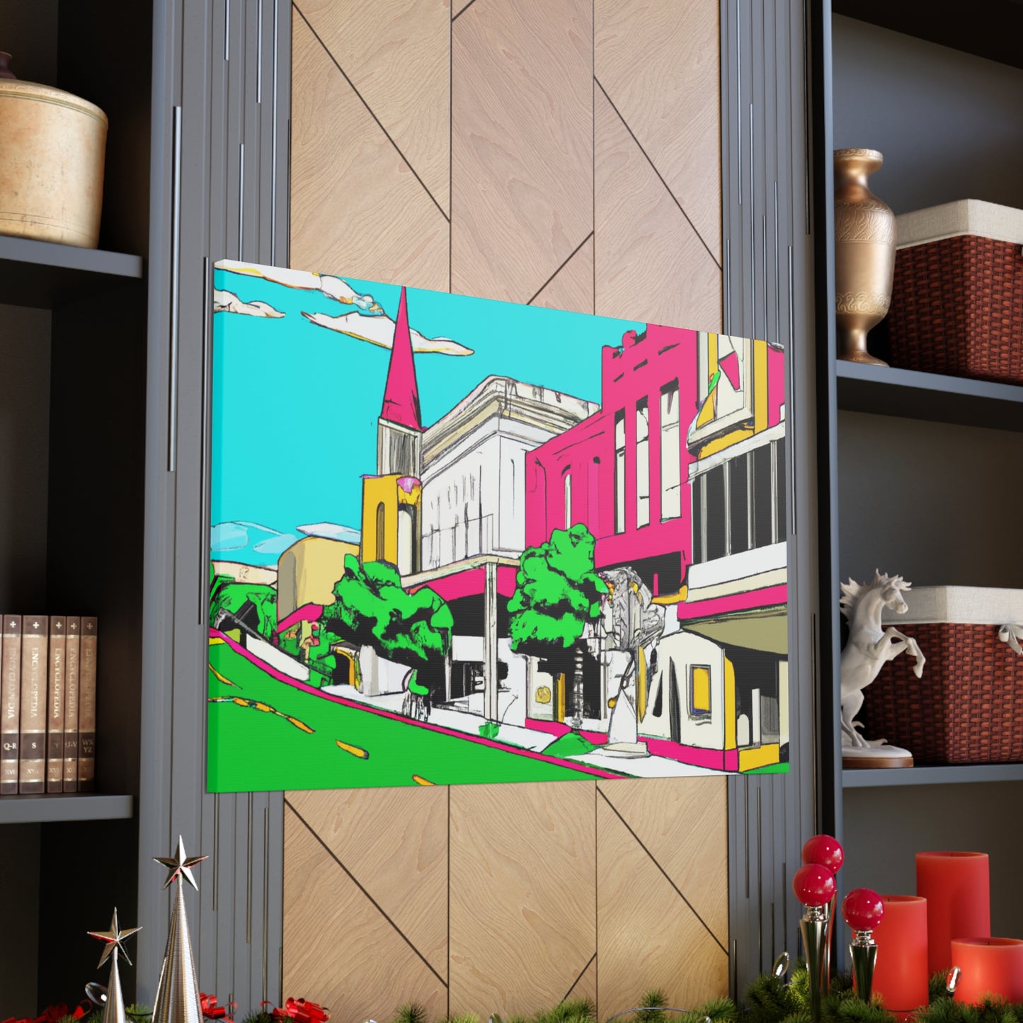 Moonlight Drive-In. - Pop Art Canvas