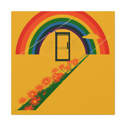 Rainbow Tranquility - Minimalism - Canvas