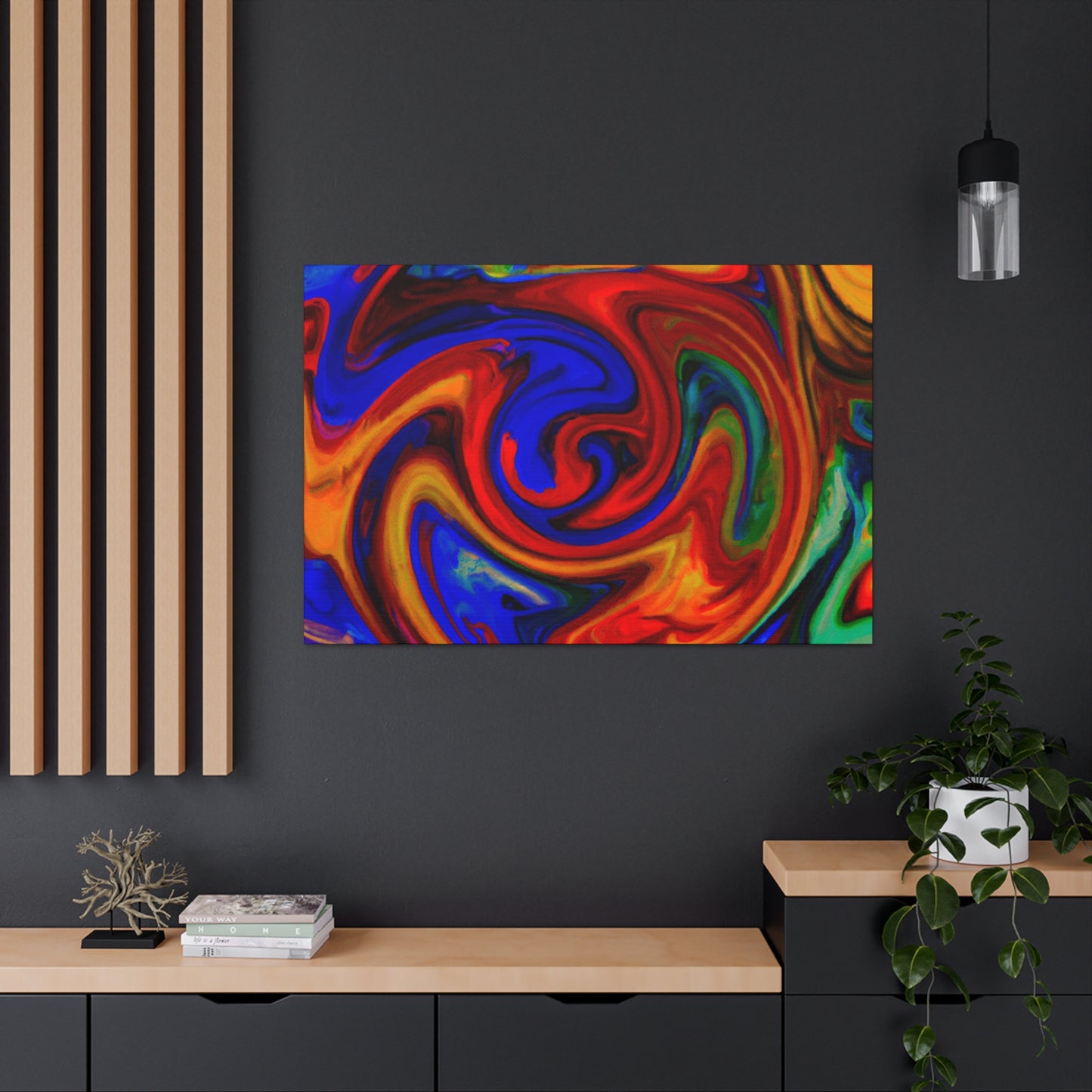 Dark Hurricane- Canvas - Abstract