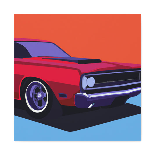 Retro Rocket - Automobile - Canvas