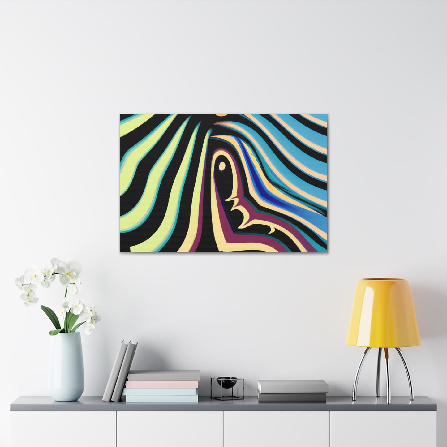 Azureaux- Abstract - Canvas