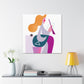 Vibrant Oasis - Midcentury - Canvas