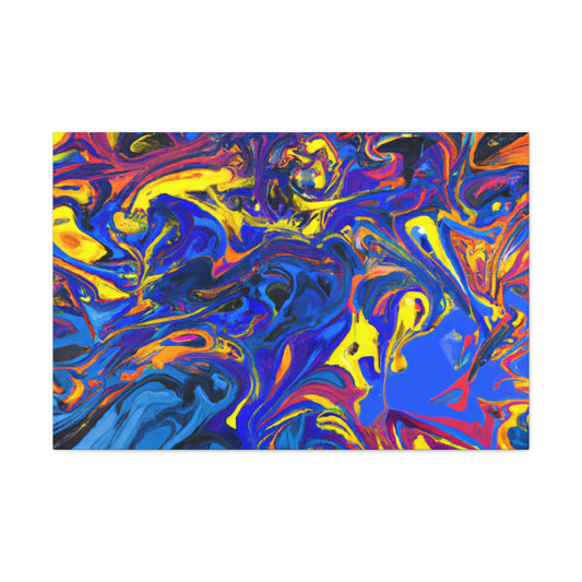 Blue Turbulence - Canvas - Abstract