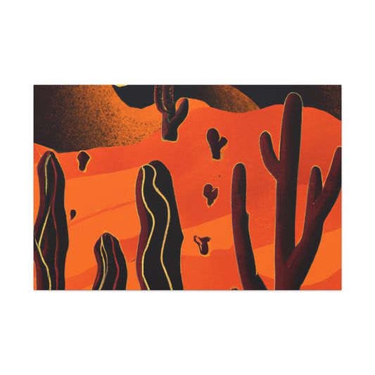 Fleur-de-Lis - Vintage Contemporary - Desert - Canvas