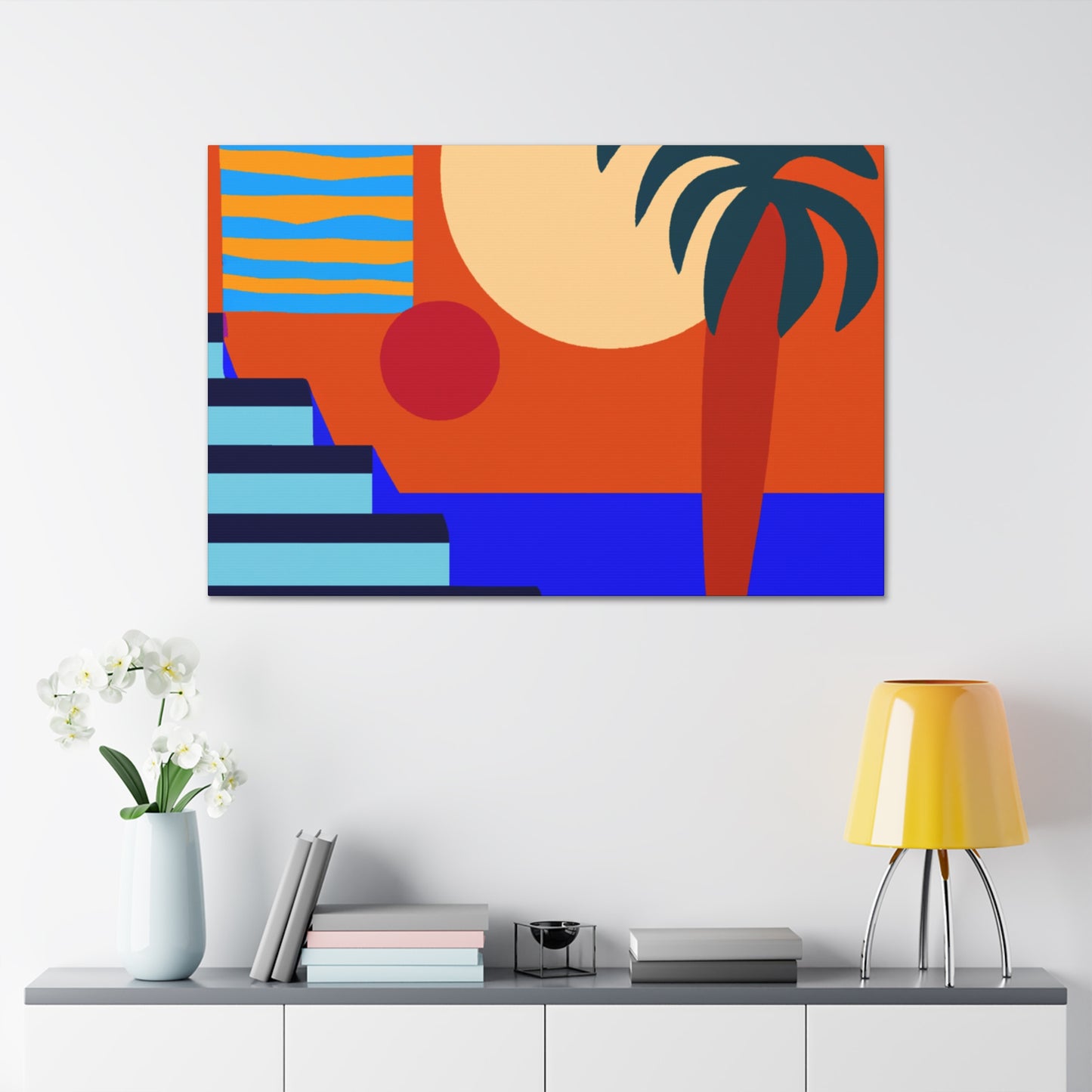 Orange Twitch - Midcentury Canvas