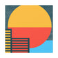 Sun Down- Midcentury Canvas