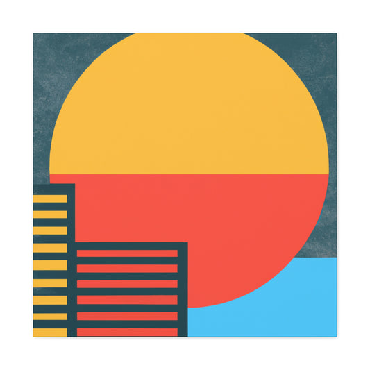 Sun Down- Midcentury Canvas